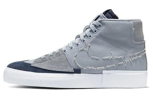 Кроссовки Nike Sb Zoom Blazer Mid Edge, серо-голубой