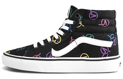 Кроссовки Vans SK8-HI Black Unisex 'Black White'