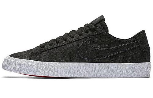 Холст Nike Zoom Blazer Low SB деконструированный, антрацитовый