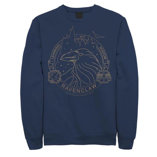 Мужской флисовый пуловер с логотипом Ravenclaw Harry Potter