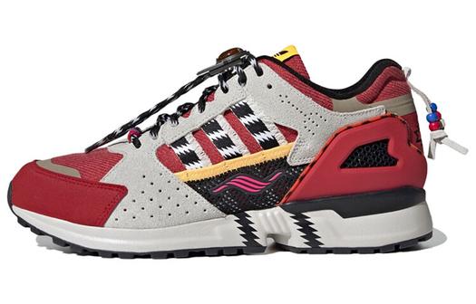 Кроссовки Adidas Originals ZX 10000C Lifestyle Unisex, красный/серый