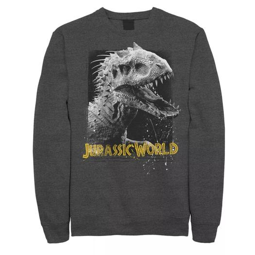 Мужской флисовый пуловер с рисунком Jurassic World Indominus Rex Licensed Character