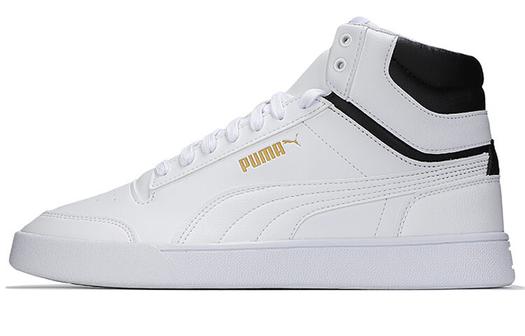 Кроссовки Puma Shuffle Mid 'White Black Gold'