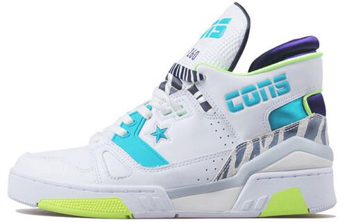Кроссовки Converse ERX Vintage Basketball Unisex, белый/голубой/желтый