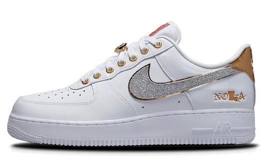 Кроссовки Nike Air Force 1 Low, белый/золотой
