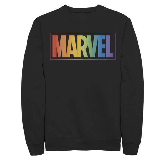 Мужской свитшот с логотипом Marvel Rainbow Gradient Licensed Character