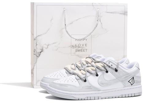 Кроссовки Nike Dunk Skateboard Shoes Men Low-Top, белый