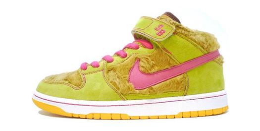 Кроссовки для скейтбординга Nike Sb Dunk Mid, коричневый/зеленый