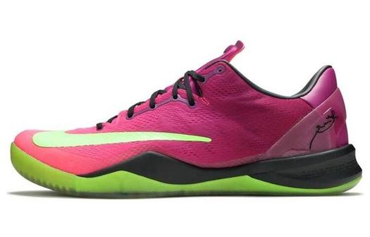 Кроссовки Nike Kobe 8 System, розово-пурпурный/зеленый