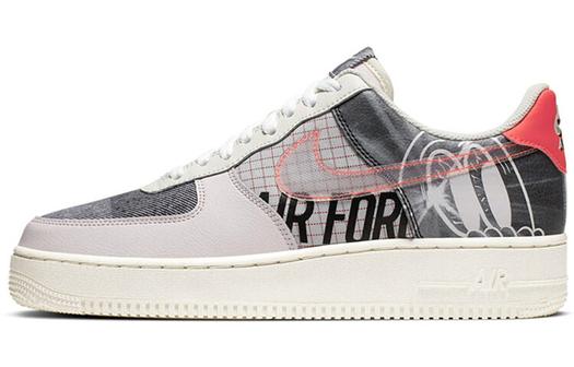 Кроссовки Nike Air Force 1 Low, светло-розовый/серый/красный