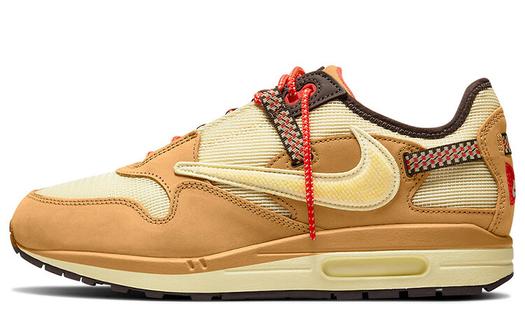Кроссовки Nike Air Max 1 Travis Scott Cactus Jack Wheat, коричневый