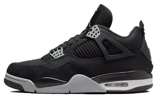 Кроссовки Jordan 4 Retro SE, черные парусиновые