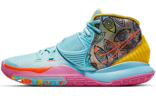 Кроссовки Nike Kyrie 6, голубой/желтый