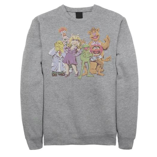 Мужской флисовый свитшот с изображением Disney Muppets Illustrated Licensed Character
