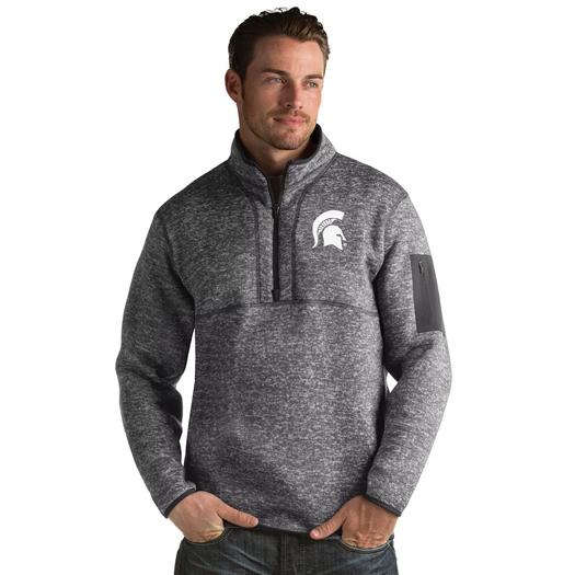 Мужской пуловер Michigan State Spartans Fortune Antigua