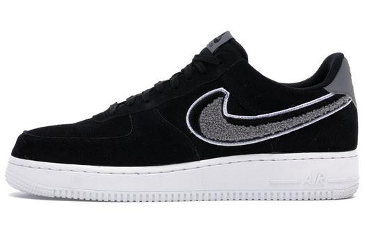 Кроссовки Nike Air Force 1 Low 3D Chenille Swoosh Black Cool Grey