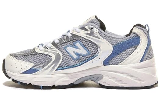 Кроссовки New Balance 530: Светло-серый с синими акцентами