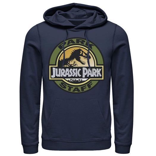 Мужской пуловер с капюшоном и цветами «Парк Юрского периода» Icon T-Rex Skeleton Licensed Character, синий