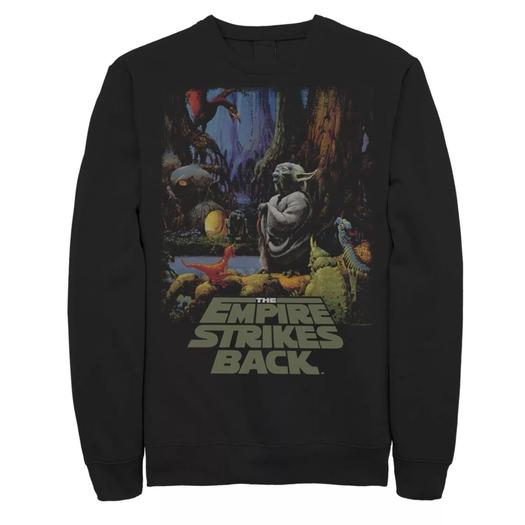 Мужская классическая толстовка с фоном «Звездные войны Йода» Star Wars