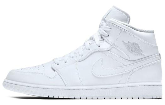 Кроссовки JORDAN 1 Mid White/Pure Platinum