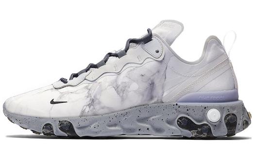 Кроссовки Nike React Element 55 Кендрик Ламар, платиновый /серый