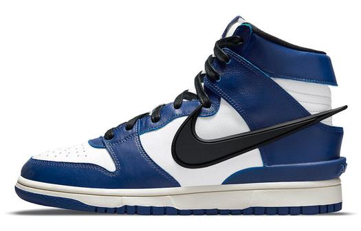 Кроссовки Nike x Ambush Dunk High Deep Royal, синий/белый