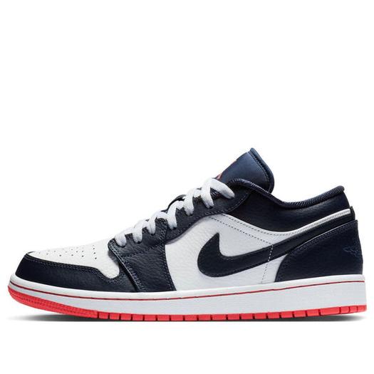 Кроссовки Air Jordan 1 Retro Low 'Obsidian Ember Glow', цвет obsidian/ember glow-white