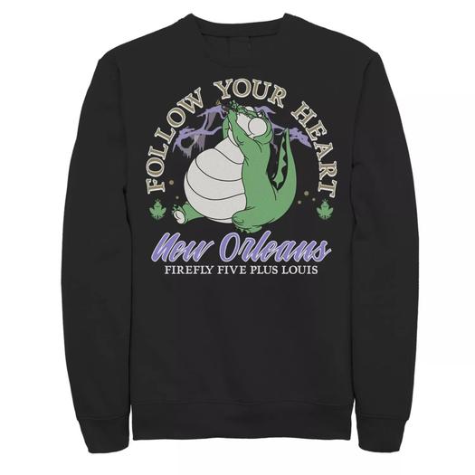 Мужской свитшот Disney Princess And The Frog Louis Follow Your Heart Licensed Character