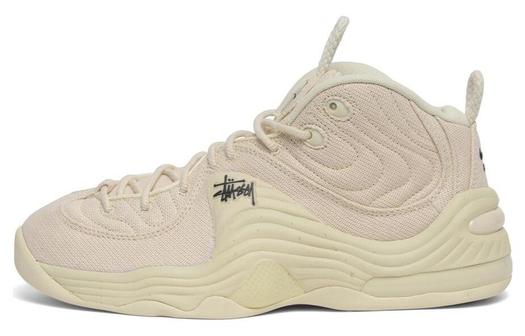 Кроссовки Nike Air Penny 2 Stussy Fossil, бежевый/кремовый