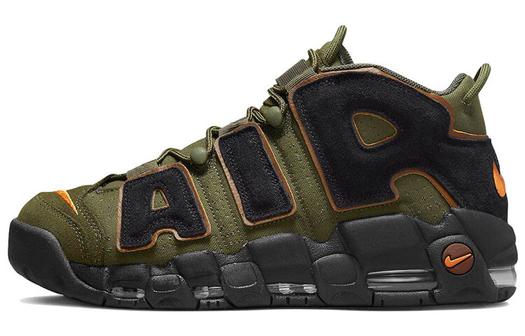 Кроссовки Nike Air More Uptempo 96, черный/хаки