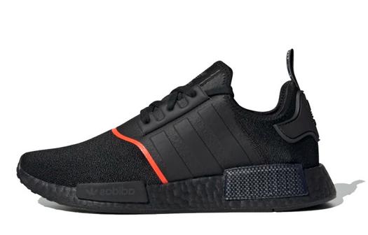 Кроссовки Adidas Originals Nmd R1 Core Black Solar Red Line