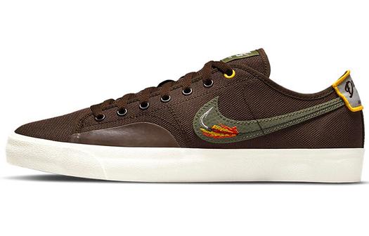 Кроссовки Nike Sb Blazer Court Daan Van Der Linden, коричневый /зеленый