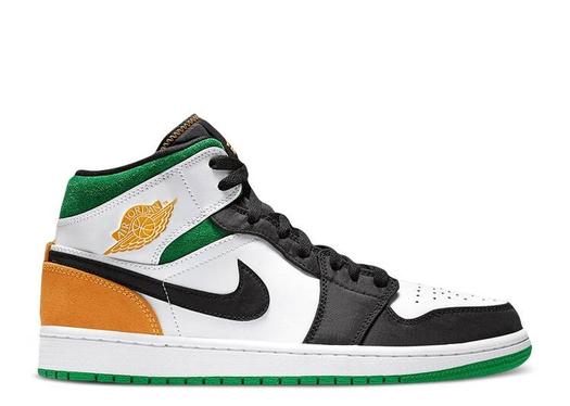 Кроссовки AIR JORDAN 1 MID SE 'OAKLAND', белый