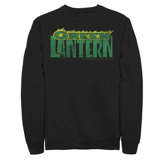 Мужской свитшот с надписью DC Comics The Green Lantern Flame Licensed Character