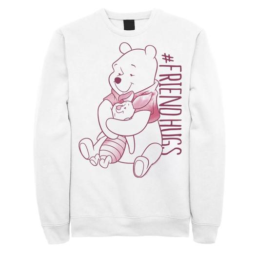 Мужской флисовый свитшот Disney Winnie The Pooh Piglet & Pooh Friend Hugs Licensed Character