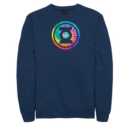 Мужской свитшот с логотипом DC Comics Green Lantern Tie Dye Licensed Character, синий