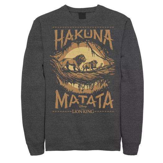 Мужская толстовка с изображением Короля Льва Live Action Hakuna Matata Sunset Disney