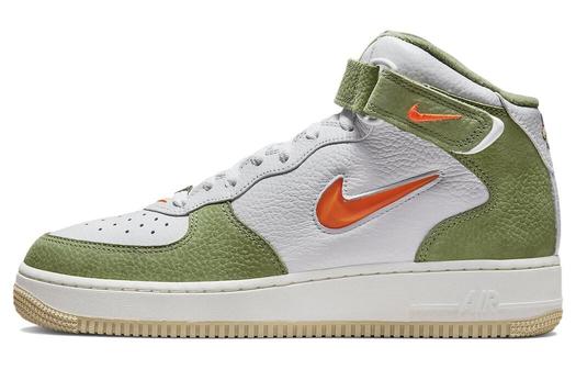 Кроссовки Nike Air Force 1 Mid QS Jewel, белый/зеленый