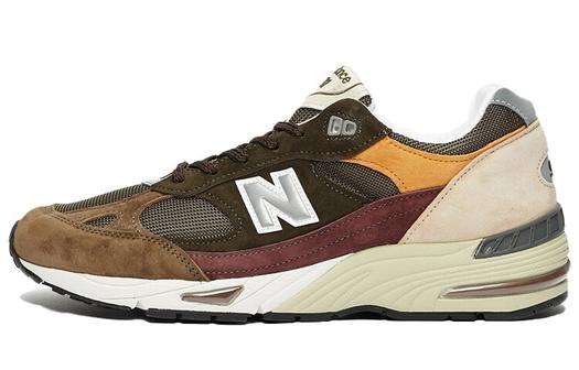 New Balance 991 Оливково-бордовый коричневый