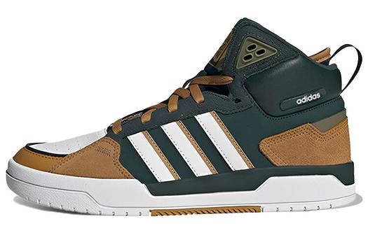 Кроссовки Adidas Neo 100DB Skateboarding Unisex, темно-зеленый/коричневый