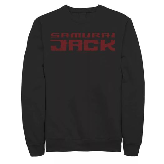 Мужской свитшот с текстовым логотипом Cartoon Network Samurai Jack Licensed Character