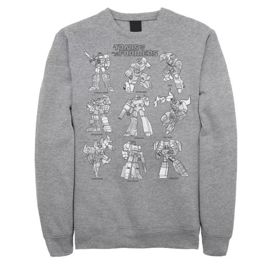 Мужской свитшот Transformers Sketches Stack Licensed Character