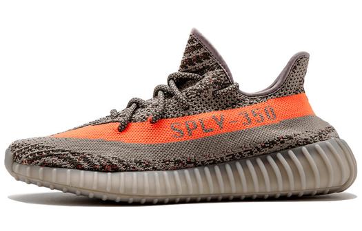 Кроссовки Adidas Originals Yeezy Boost 350 V2 Lifestyle Unisex, темно-серый/оранжевый