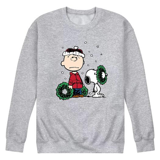 Мужской свитшот с венком Peanuts Charlie Brown Licensed Character