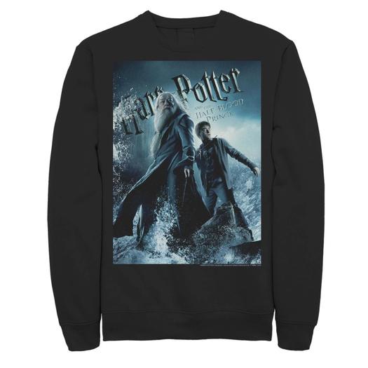 Мужской флисовый пуловер с рисунком «Принц-полукровка Дамблдор и Гарри» Harry Potter
