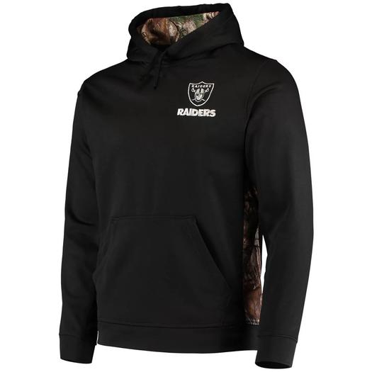 Мужской пуловер с капюшоном Dunbrooke Black/Realtree Camo Las Vegas Raiders Logo Ranger