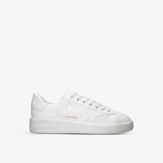Кроссовки Pure Star из искусственной кожи с вышивкой звездами Golden Goose, белый