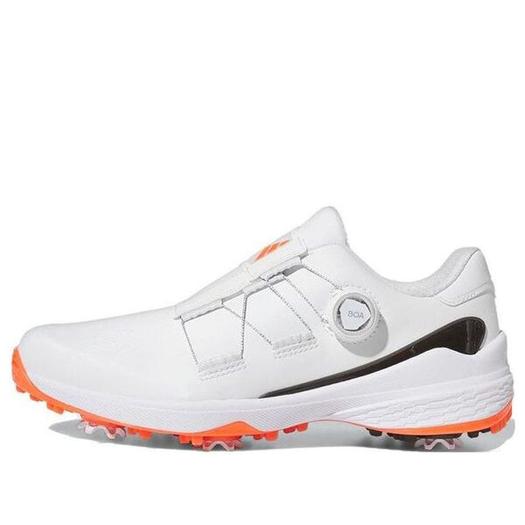 Кроссовки Adidas ZG23 BOA Golf Shoes 'Cloud White Black Semi Solar Red', белый