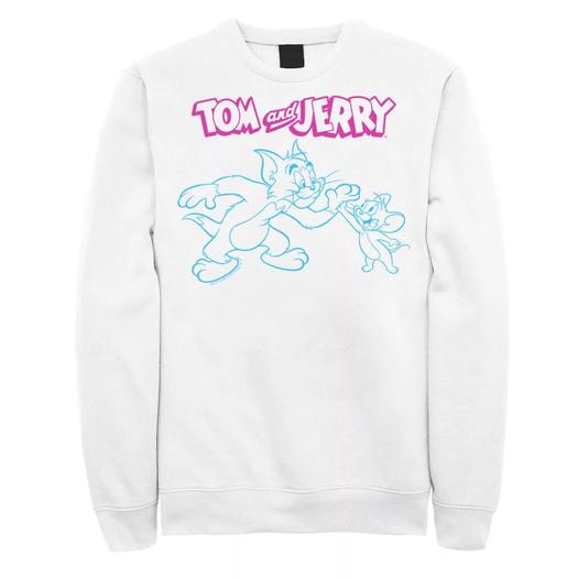 Мужская толстовка Tom And Jerry High Five Line Art Licensed Character