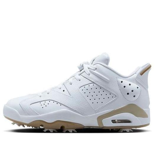 Кроссовки Air Jordan 6 Retro Low Golf 'White Khaki', белый